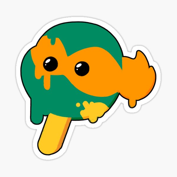 Melting Michelangelo Popsicle Sticker