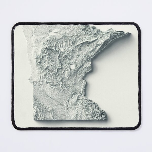Item preview, Minnesota, USA Shaded Relief Map 3D digitally-rendered designed and sold by ThinkAboutMaps.