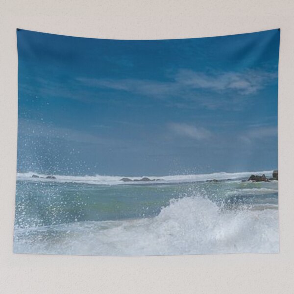 Item preview, Beautiful beach view and with blue waves designed and sold by Durgaa D.