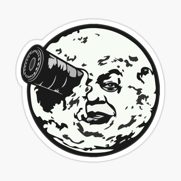 A Trip to the Moon (Le Voyage Dans La Lune) - face only Sticker