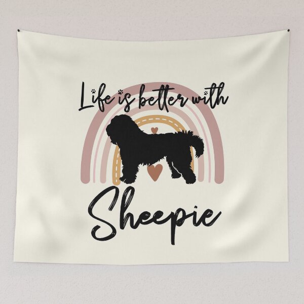Item preview, Old English Sheepdog Sheepie Rainbow Aesthetic Boho designed and sold by rafaeltto.