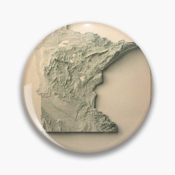 Item preview, Minnesota, USA Shaded Relief Map 3D digitally-rendered designed and sold by ThinkAboutMaps.