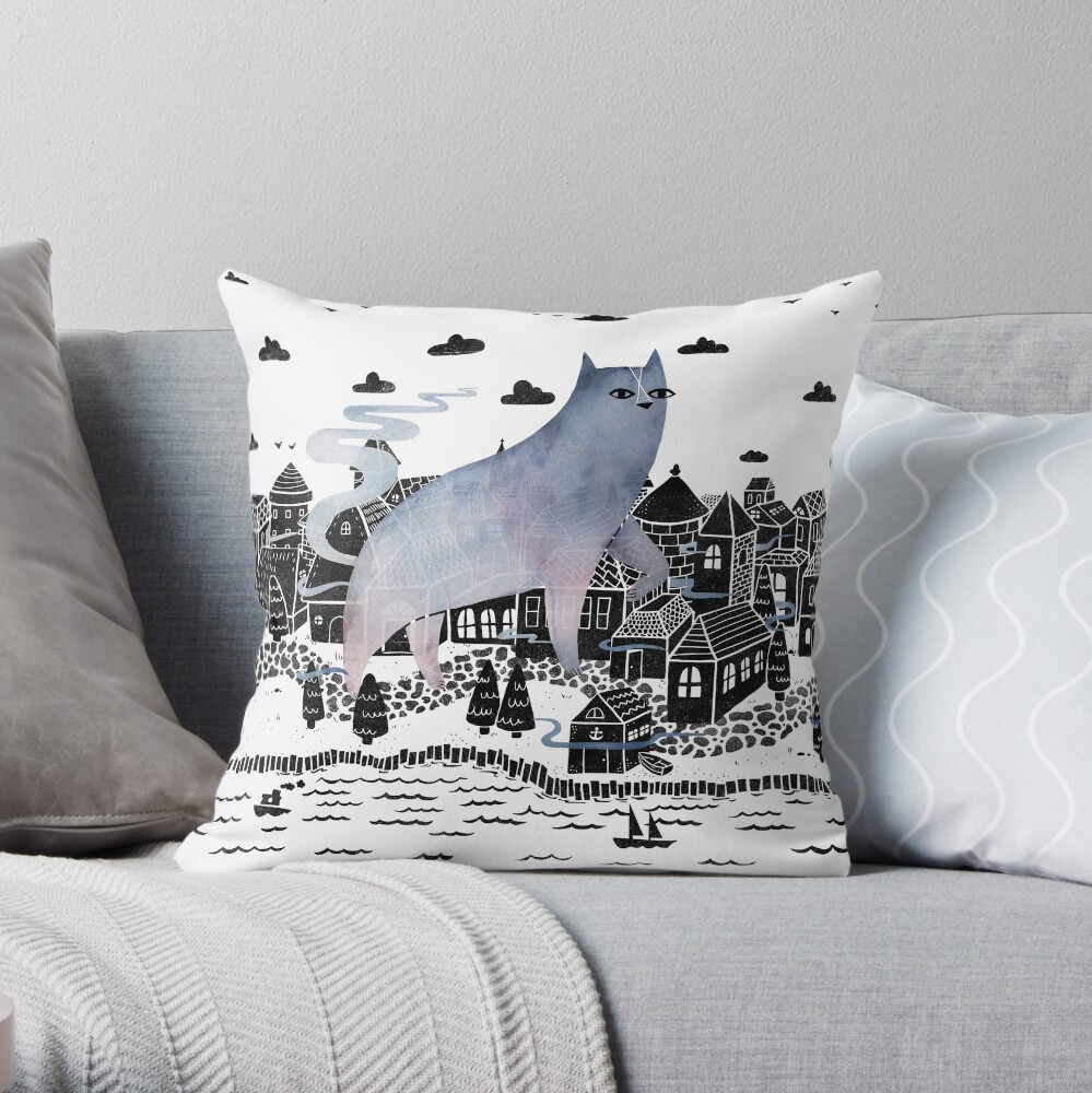Item preview, Throw Pillow designed and sold by littleclyde.