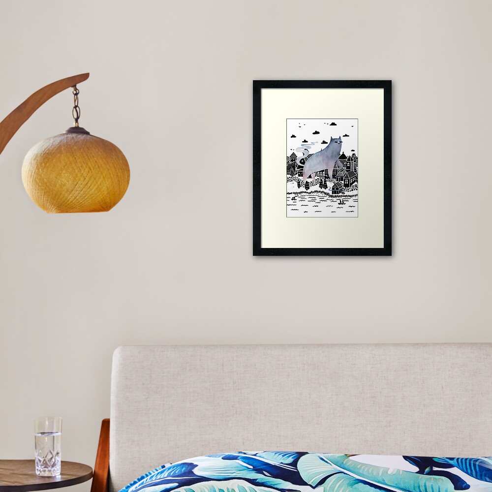 The Fog Framed Art Print