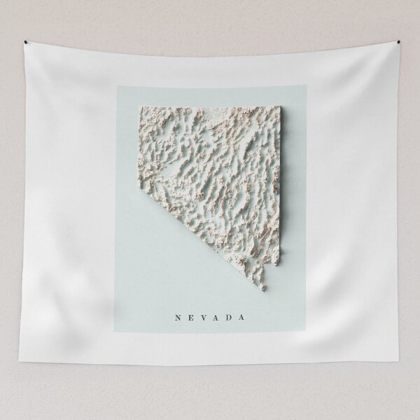Item preview, Nevada, USA Shaded Relief Map 3D digitally-rendered designed and sold by ThinkAboutMaps.