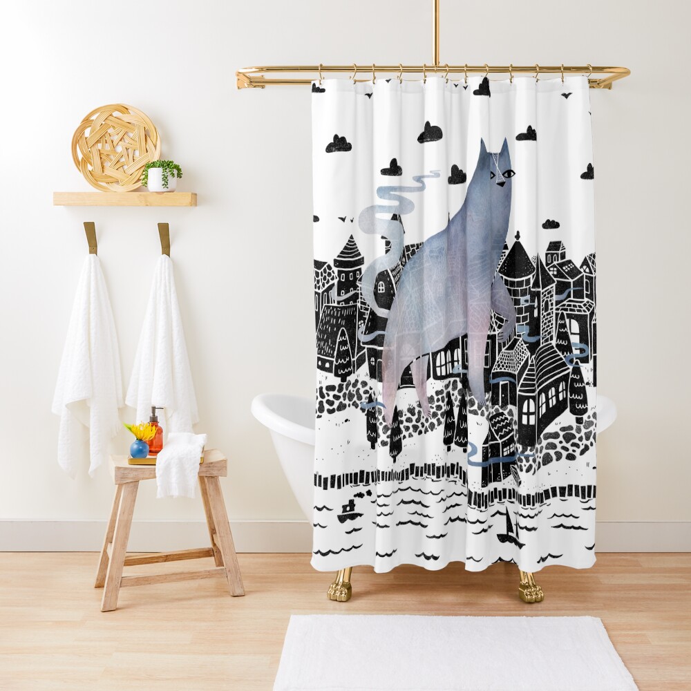 The Fog Shower Curtain