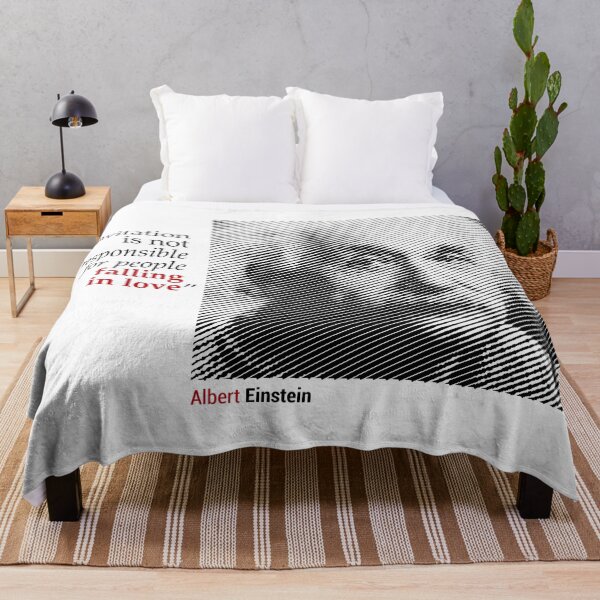 Item preview, Albert Einstein's Portrait with a Love Quote designed and sold by emotica.