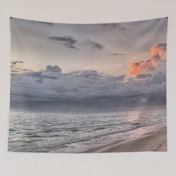 Item preview, Beautiful  ocean view and with blue waves designed and sold by Durgaa D.