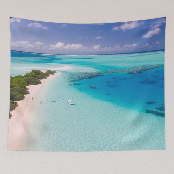 Item preview, Beautiful ocean view and with blue waves designed and sold by Durgaa D.