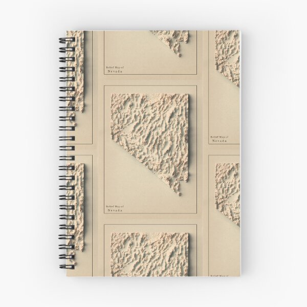 Item preview, Nevada, USA Shaded Relief Map 3D digitally-rendered designed and sold by ThinkAboutMaps.