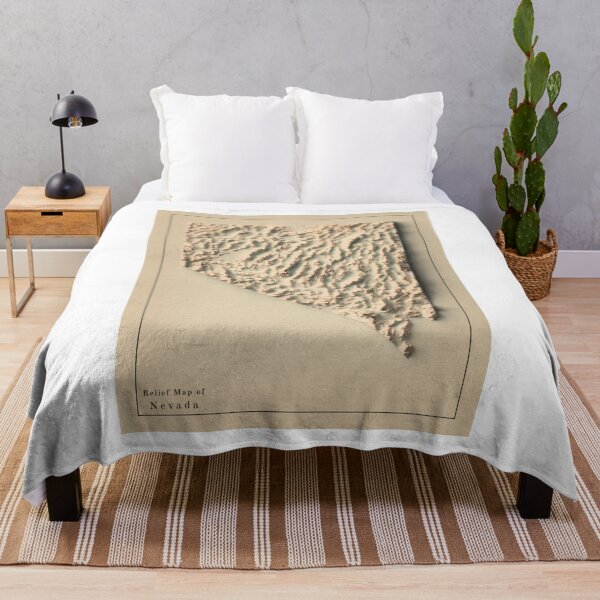 Item preview, Nevada, USA Shaded Relief Map 3D digitally-rendered designed and sold by ThinkAboutMaps.