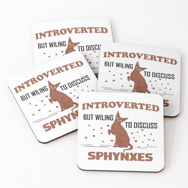 Item preview, introverted but willing to discuss sphynxes designed and sold by yssnyd.