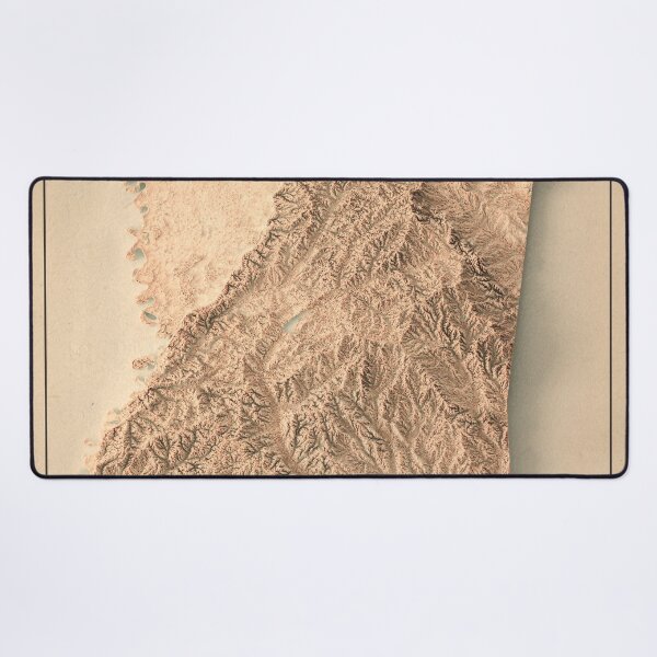 Item preview, Mississippi, USA Shaded Relief Map 3D digitally-rendered designed and sold by ThinkAboutMaps.
