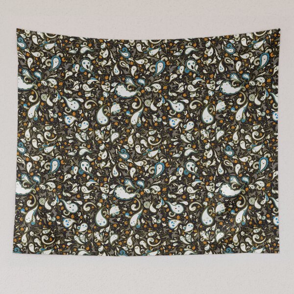 Item preview, Paisley Ghosts in Pansy designed and sold by rikkuriffic.
