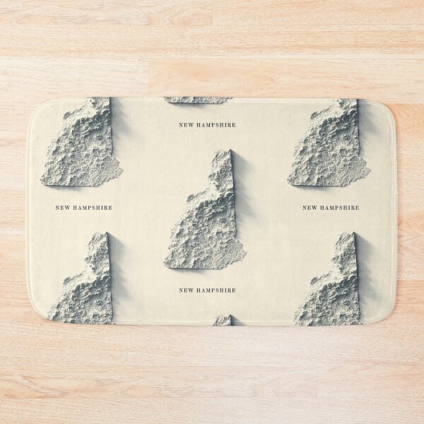 Item preview, New Hampshire, USA Shaded Relief Map 3D digitally-rendered designed and sold by ThinkAboutMaps.