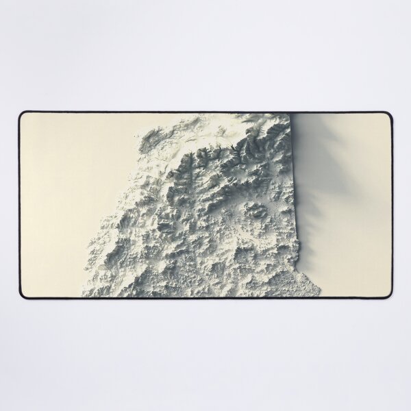 Item preview, New Hampshire, USA Shaded Relief Map 3D digitally-rendered designed and sold by ThinkAboutMaps.