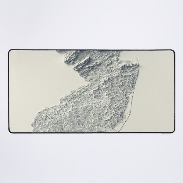 Item preview, New Jersey, USA Shaded Relief Map 3D digitally-rendered designed and sold by ThinkAboutMaps.
