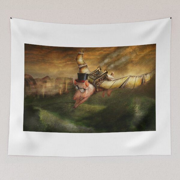 Item preview, Flying Pig - Steampunk - The flying swine designed and sold by Mike Savad Photography.