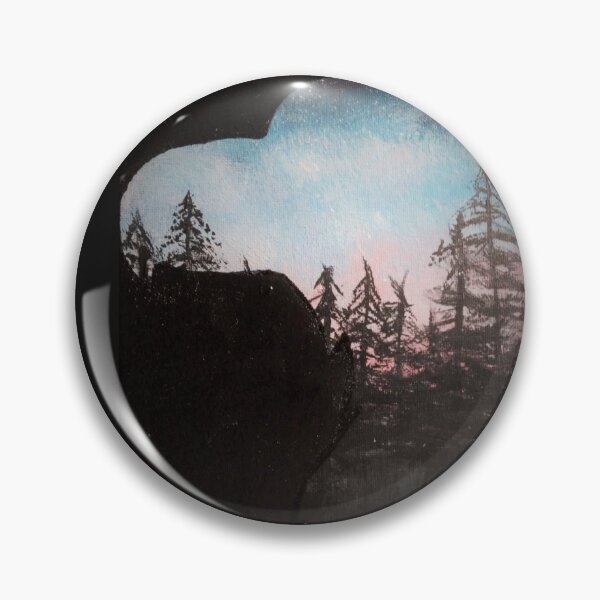 Item preview, Eagle silhouette with forest scene designed and sold by mkfloriomanning.