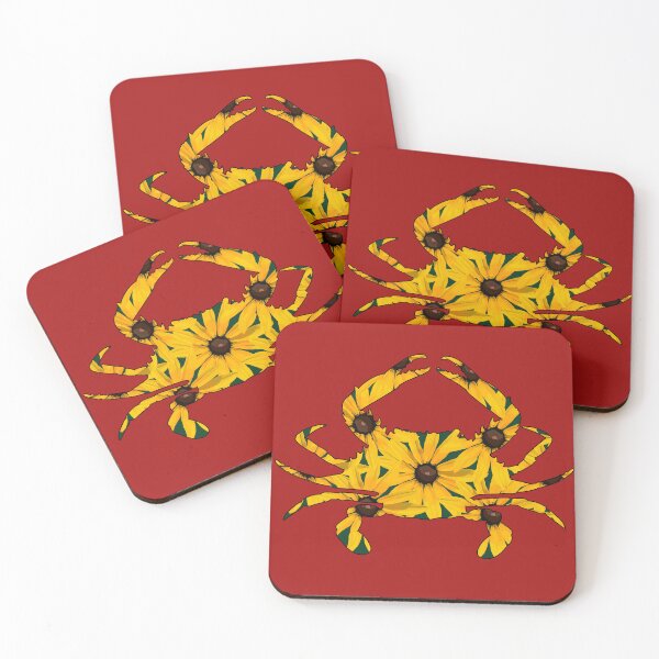 Item preview, Black Eyed Susan Crab (Red) designed and sold by Zia Frazier.