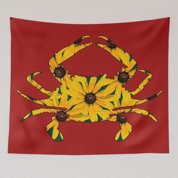 Item preview, Black Eyed Susan Crab (Red) designed and sold by Zia Frazier.