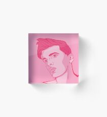 Pretty in pink Acrylic Block