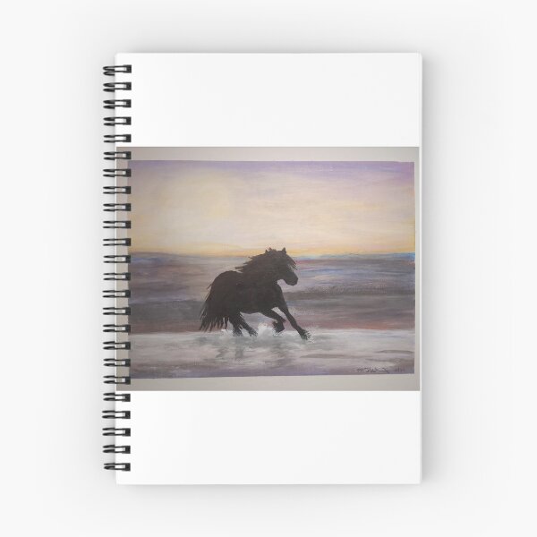 Item preview, Horse Sunset Beach Run designed and sold by mkfloriomanning.