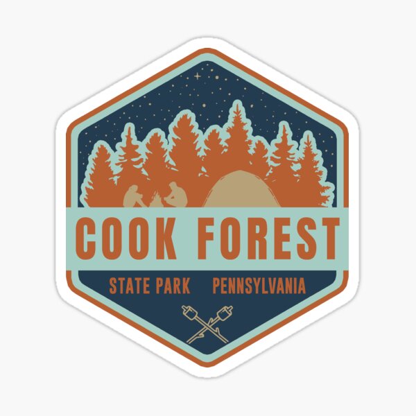 Item preview, Cook Forest State Park Hexagon Logo designed and sold by VanyaKar.