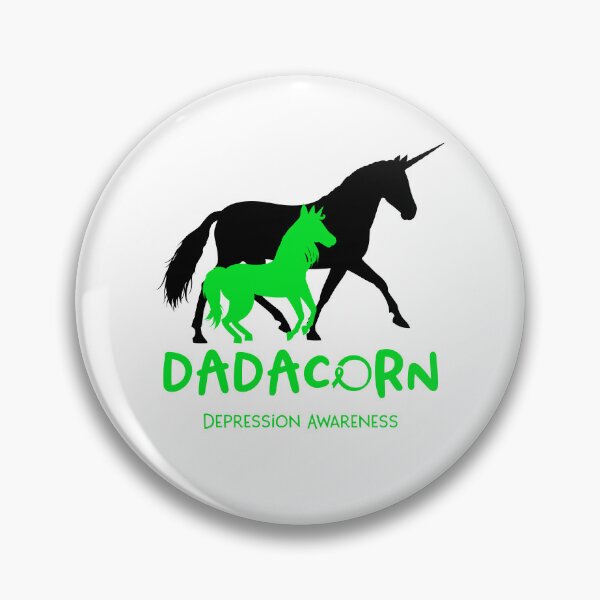 Item preview, Depression Awareness Dad Unicorn Dadacorn Support Depression Warrior  designed and sold by RunningShop.