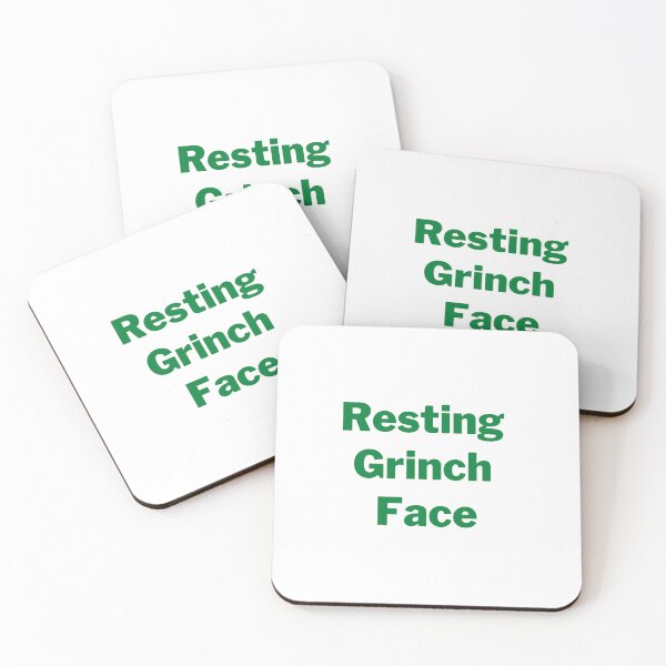 Item preview, Resting Grinch Face | Holiday Puns | Christmas Puns designed and sold by GabrieTaylor.