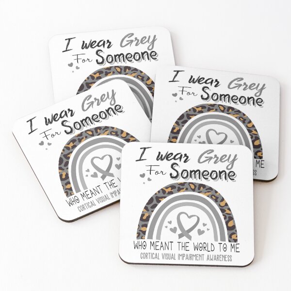 Item preview, Cortical Visual Impairment Awareness I Wear Grey for Someone Who Meant The World To Me designed and sold by GennieShop.