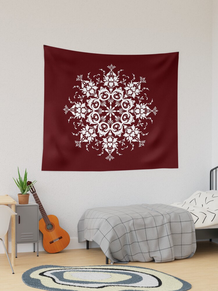 Burgundy Mandela Tapestry for Sale by southerndoll67 Redbubble