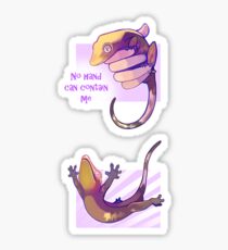 No hand can contain me Sticker