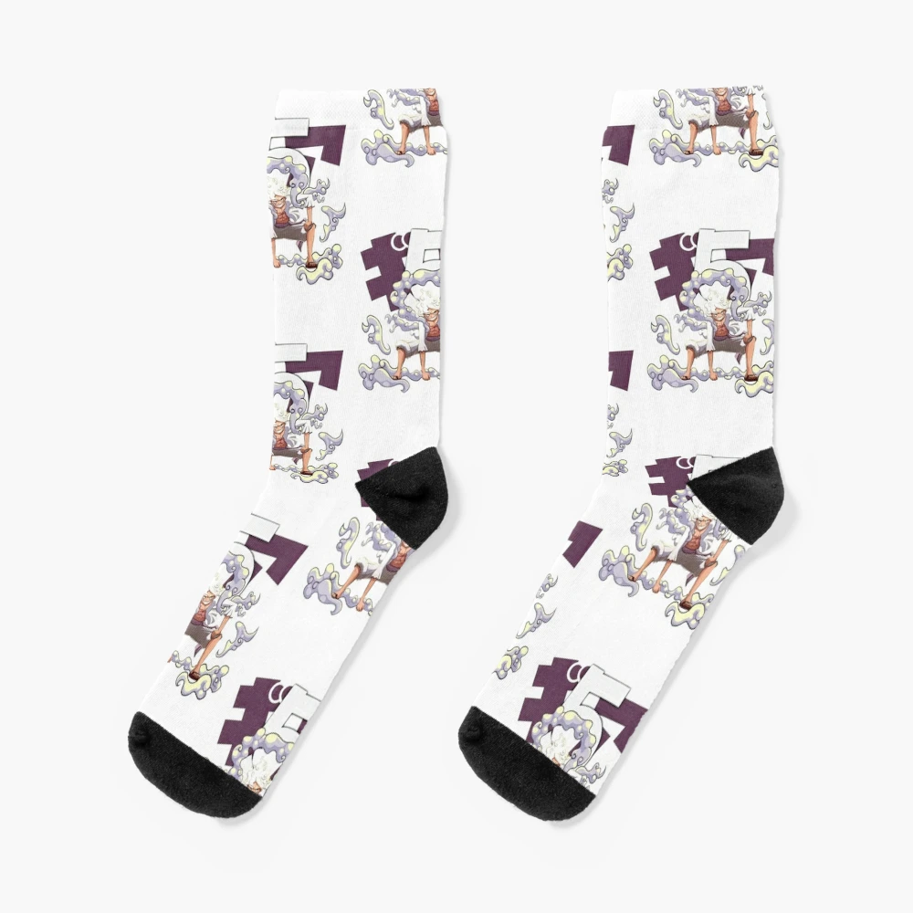 Luffy Gear 5 Socks One Piece Custom Anime Socks - AnimeBape