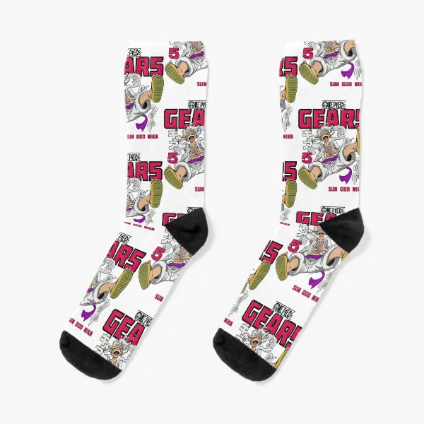 Luffy Gear 5 Socks One Piece Custom Anime Socks - AnimeBape