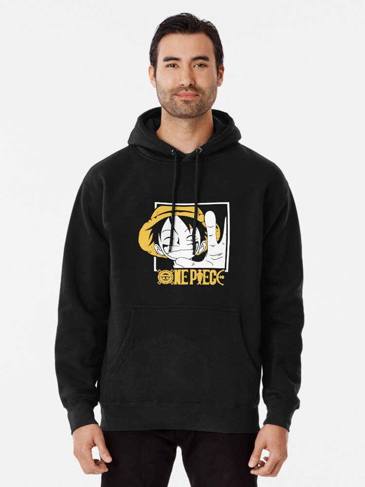 One Piece Hoodies - One Piece Luffy Wanted Hunter Pullover Hoodie