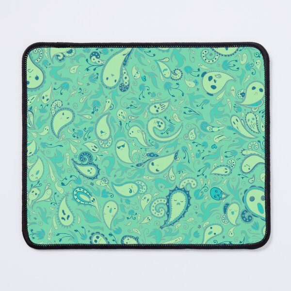 Item preview, Paisley Ghosts in Mint designed and sold by rikkuriffic.