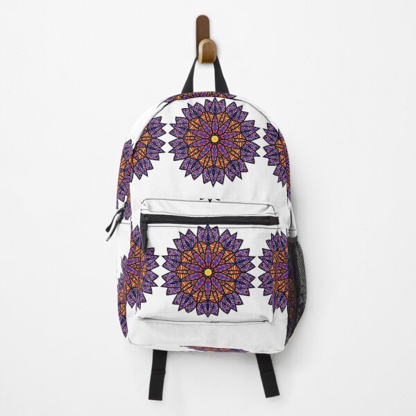 Item preview, stained glass window flower Mandala designed and sold by LLC-Designs.