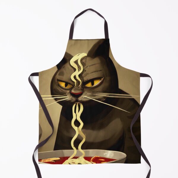 Item preview, Cat Eating Ramen designed and sold by Timegraf.