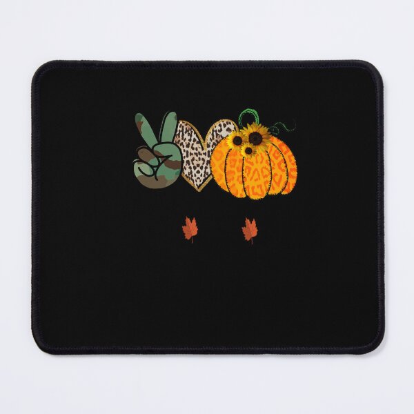 Item preview, Peace Love Fall Leopard Print Pumpkin Thanksgiving Graphic Hoodie designed and sold by BregerMallory.