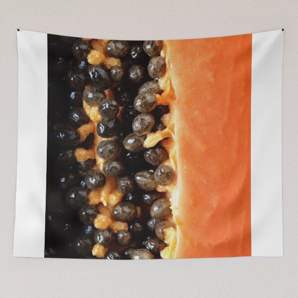 Item preview, Papaya fruit halved macro designed and sold by Johan Swanepoel.