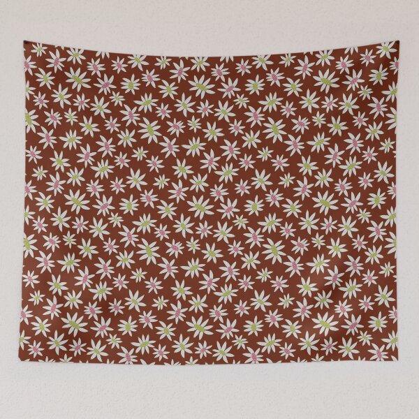 Item preview, Red Brown Australian Flannel Flower designed and sold by Lozzie Eliza Designs.