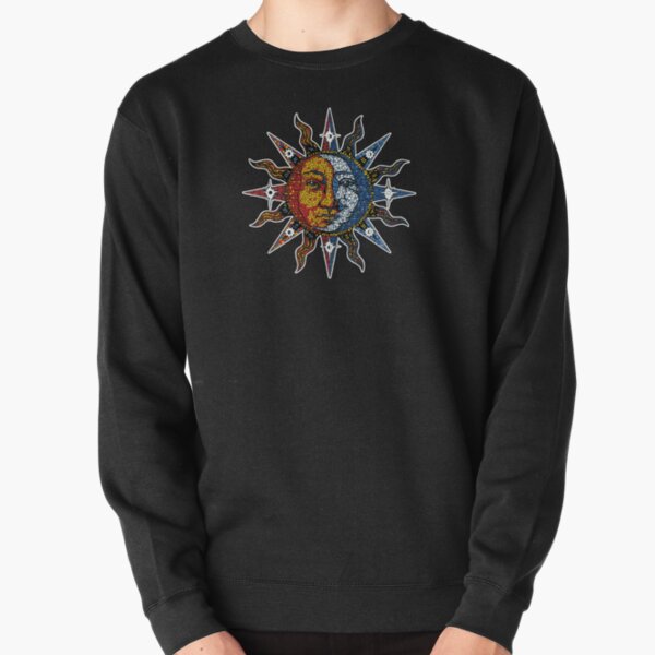 Celestial Mosaic Sun/Moon Pullover Sweatshirt