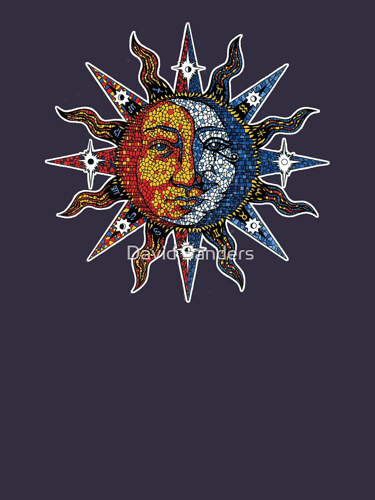 Celestial Mosaic Sun/Moon von sandersart