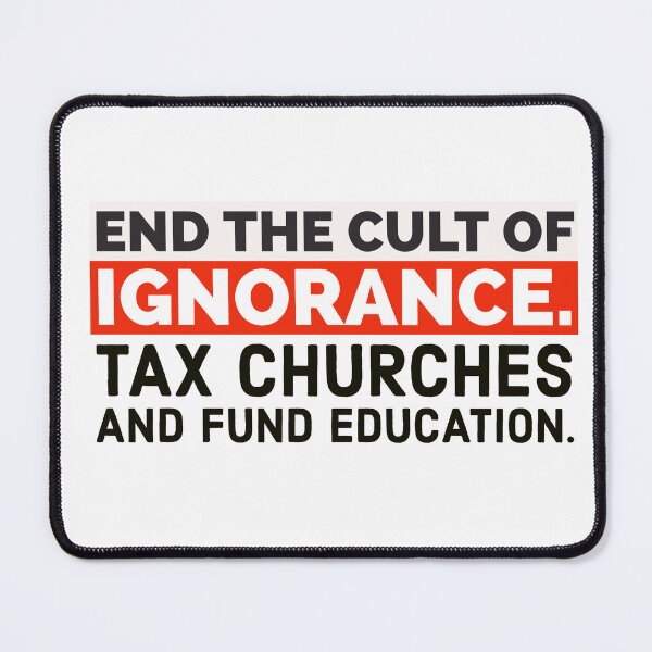 Item preview, Tax churches and fund education designed and sold by Rachel the Artist .