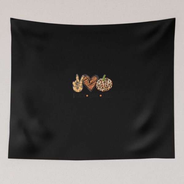Item preview, Peace Love Fall Thanksgiving Custome Vintage Pumpkin Heart T-Shirt designed and sold by BregerMallory.
