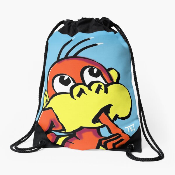 Board/Bored Monkey Night Reflection with Moon Drawstring Bag