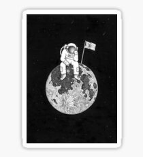 Lonely astronaut. Sticker