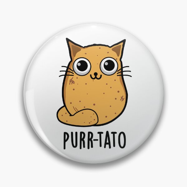 Item preview, Purr-tato Funny Cat Potato Puns  designed and sold by punnybone.