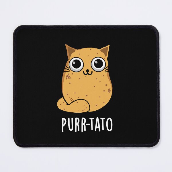 Item preview, Purr-tato Funny Cat Potato Puns (Dark BG) designed and sold by punnybone.